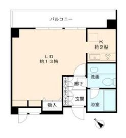 ヒューリック目黒三田 5階 間取り図