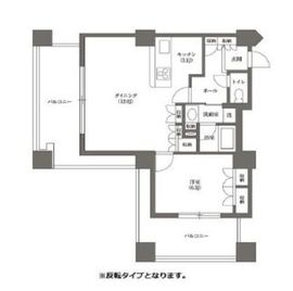 文京グリーンコートビュータワー本駒込 B1807 間取り図
