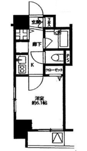 プレール・ドゥーク銀座イースト 5階 間取り図