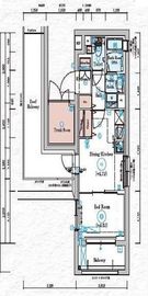 GENOVIA川崎Ⅴ (ジェノヴィア川崎Ⅴ) 5階 間取り図