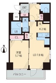 グリーンリーフ西早稲田 103 間取り図