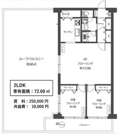 学芸大学スカイハイツ 4階 間取り図