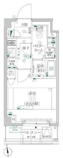 クレイシア横浜ヴェール 3階 間取り図