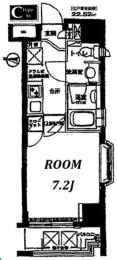 東急ドエルグラフィオ麹町 4階 間取り図