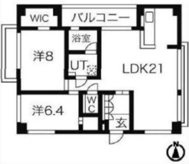 グロースメゾン代沢 403 間取り図