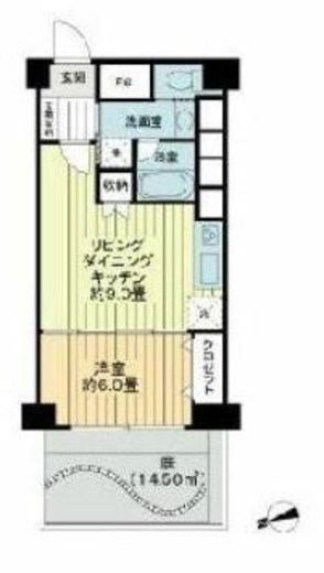 秀和高輪レジデンス 1階 間取り図