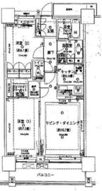 ベイクレストタワー 22階 間取り図