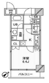 アーデンタワー新中野 802 間取り図
