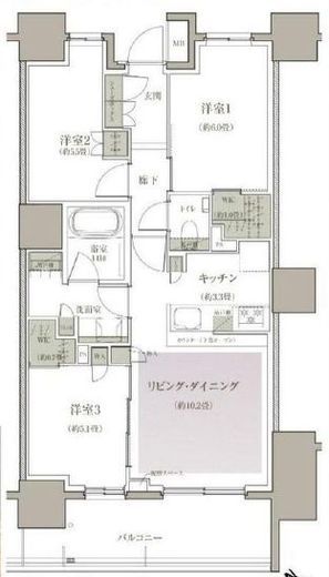 ザ・パークハウス板橋大山大楠ノ杜 4階 間取り図