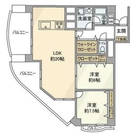 イトーピア吉祥寺マンション 8階 間取り図