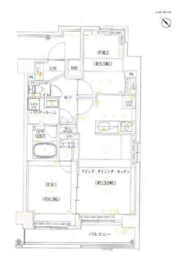 マキシヴ王子トラディス 10階 間取り図