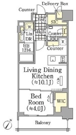 ザ・パークワンズ三軒茶屋 4階 間取り図