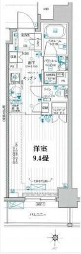 パレステージ大島 4階 間取り図