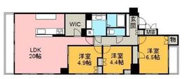 ビーズタワー橋本E棟 12階 間取り図
