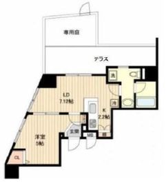 カインドステージ高輪台 1階 間取り図