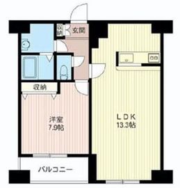 マストライフ目黒南 703 間取り図