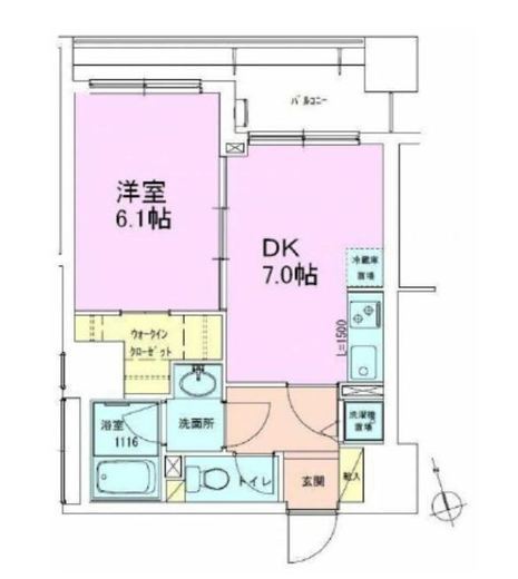 銀座レジデンス参番館 503 間取り図