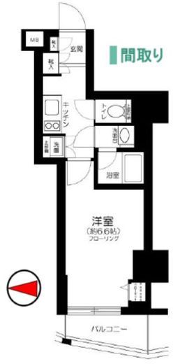 コンシェリア池袋マスターズヴィラ 8階 間取り図