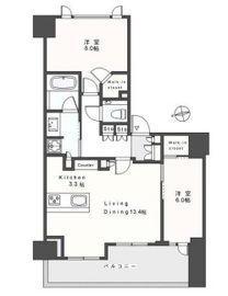 ブランズ麻布狸穴町 4階 間取り図