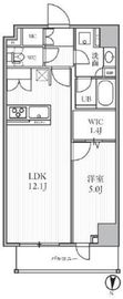 シーズンフラッツ菊川WEST 502 間取り図