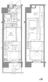 ZOOM新宿御苑前 1507 間取り図