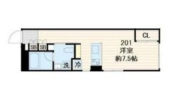 LUMIEC un Sakurashinmachi North (ルミークアン桜新町ノース) 201 間取り図