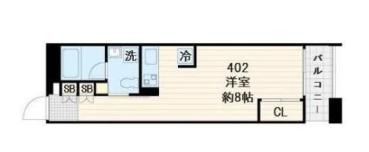 LUMIEC un Sakurashinmachi North (ルミークアン桜新町ノース) 402 間取り図