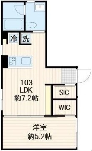 LUMIEC un Sakurashinmachi North (ルミークアン桜新町ノース) 103 間取り図
