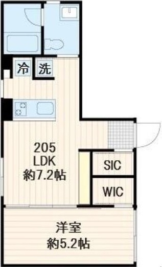 LUMIEC un Sakurashinmachi North (ルミークアン桜新町ノース) 205 間取り図