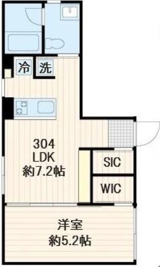 LUMIEC un Sakurashinmachi North (ルミークアン桜新町ノース) 304 間取り図