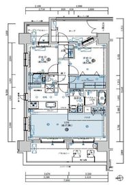 カルミネ西葛西 3階 間取り図