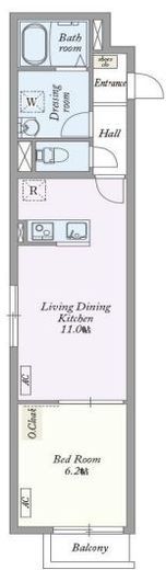 新宿WEST PLACE 103 間取り図