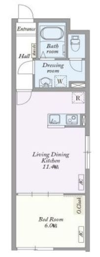 新宿WEST PLACE 201 間取り図