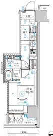 RELUXIA横濱鶴見Ⅲ (リルシア横濱鶴見3) 704 間取り図