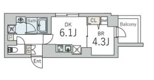 GranDuo下北沢12 202 間取り図