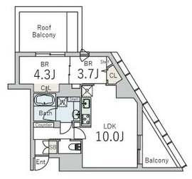GranDuo下北沢12 303 間取り図