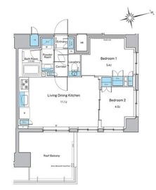 ルフォンプログレ品川戸越 306 間取り図