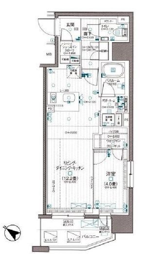 デュオステージ横濱桜木町 11階 間取り図