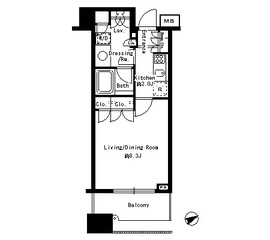 元麻布クラティオ 301 間取り図