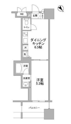 パークフラッツ横濱公園 409 間取り図