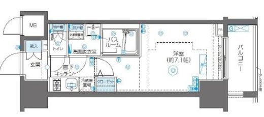 ZOOM川崎Second 10階 間取り図