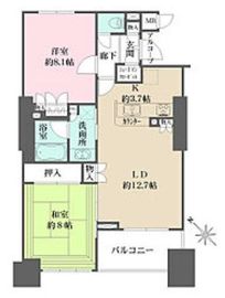 東京アインスリバーサイドタワー 9階 間取り図