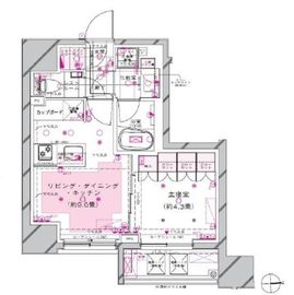 ピアース新宿三丁目 8階 間取り図