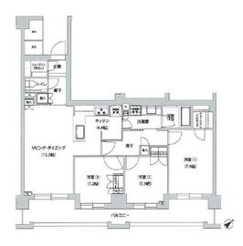 文京グリーンコートテラス 403 間取り図