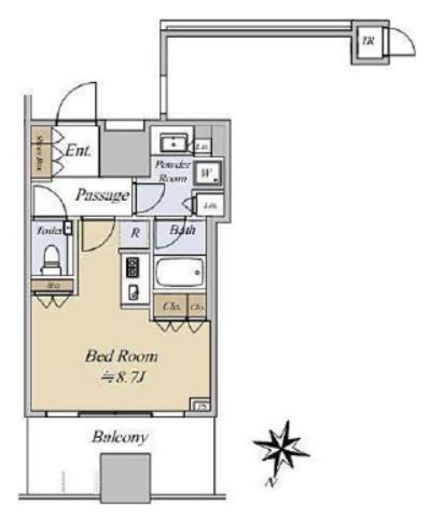 シティタワー大井町 12階 間取り図