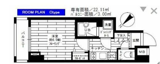 グランドコンシェルジュ早稲田 2階 間取り図