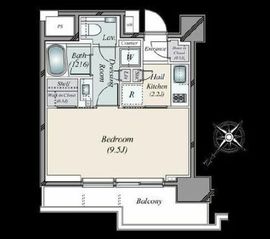 パークホームズ西小山 8階 間取り図