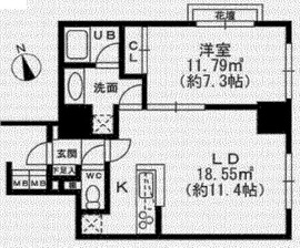 KDXレジデンス秋葉原 101 間取り図