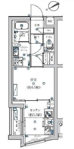 エストゥルース横浜子安 (EsTRUTH YOKOHAMA-KOYASU) 701 間取り図