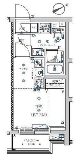 エストゥルース横浜子安 (EsTRUTH YOKOHAMA-KOYASU) 405 間取り図